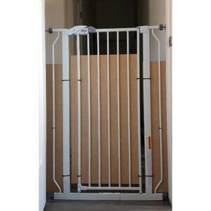 Easy Step 36" Extra Tall Walk Thru Baby Gate, Includes 4-Inch Extension Kit